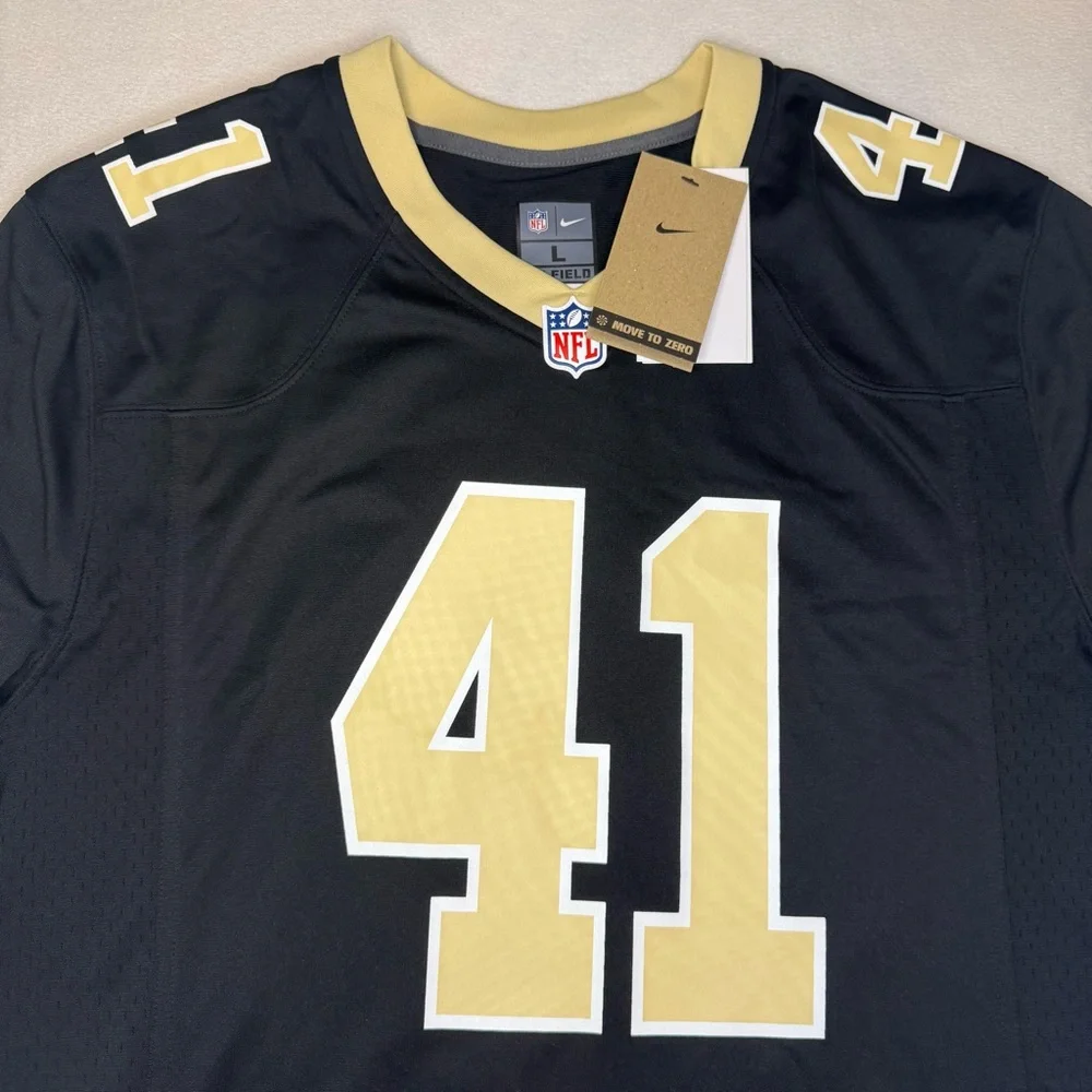 NWT Nike Saints Kamara‎ #41 Jersey Black Size Large NFL On Field